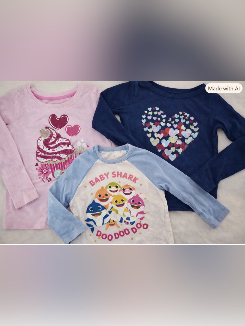 Bundle Lot of Girls Fall Shirts Tops **Glitter SPARKLE** Size 5